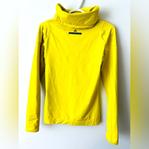 Adidas by Stella McCartney Long Sleeve Turtleneck Shirt Green-Yellow - Picture 2 of 4